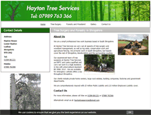 Tablet Screenshot of haytontreeservices.co.uk